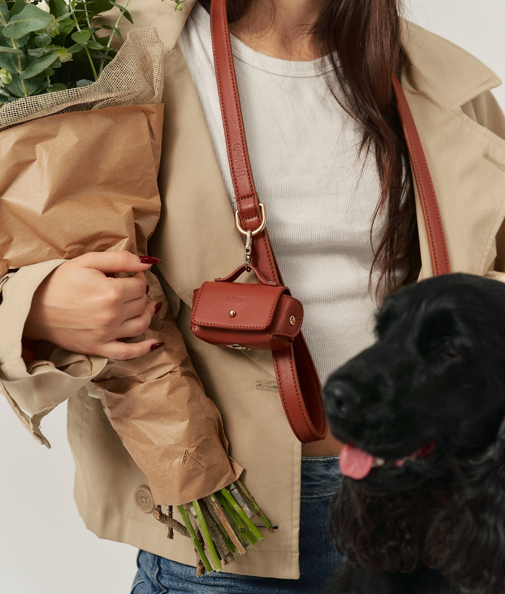 cafide-pets-walk-jala-hundeleine-1-4-m-braun-veganleder image 5