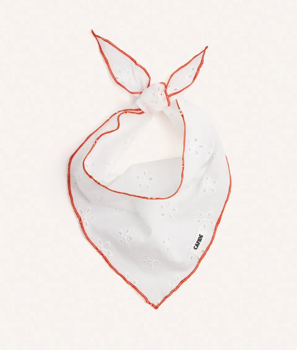 cafide-pets-nata-hundehalstuch-koralle-stickerei-gr-m image 1