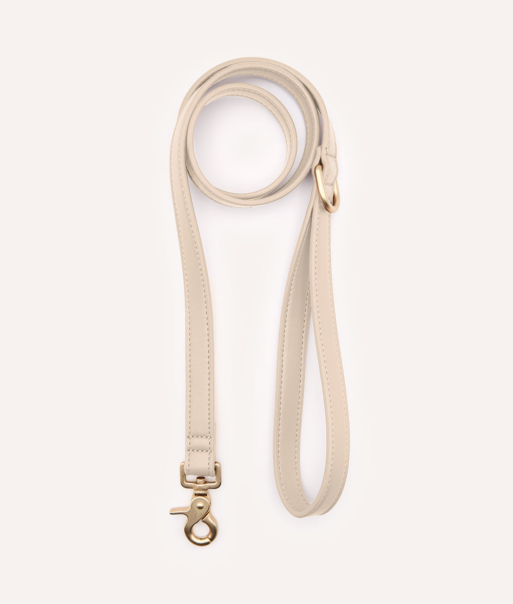 cafide-pets-walk-jala-hundeleine-1-4-m-veganes-leder-beige image 1