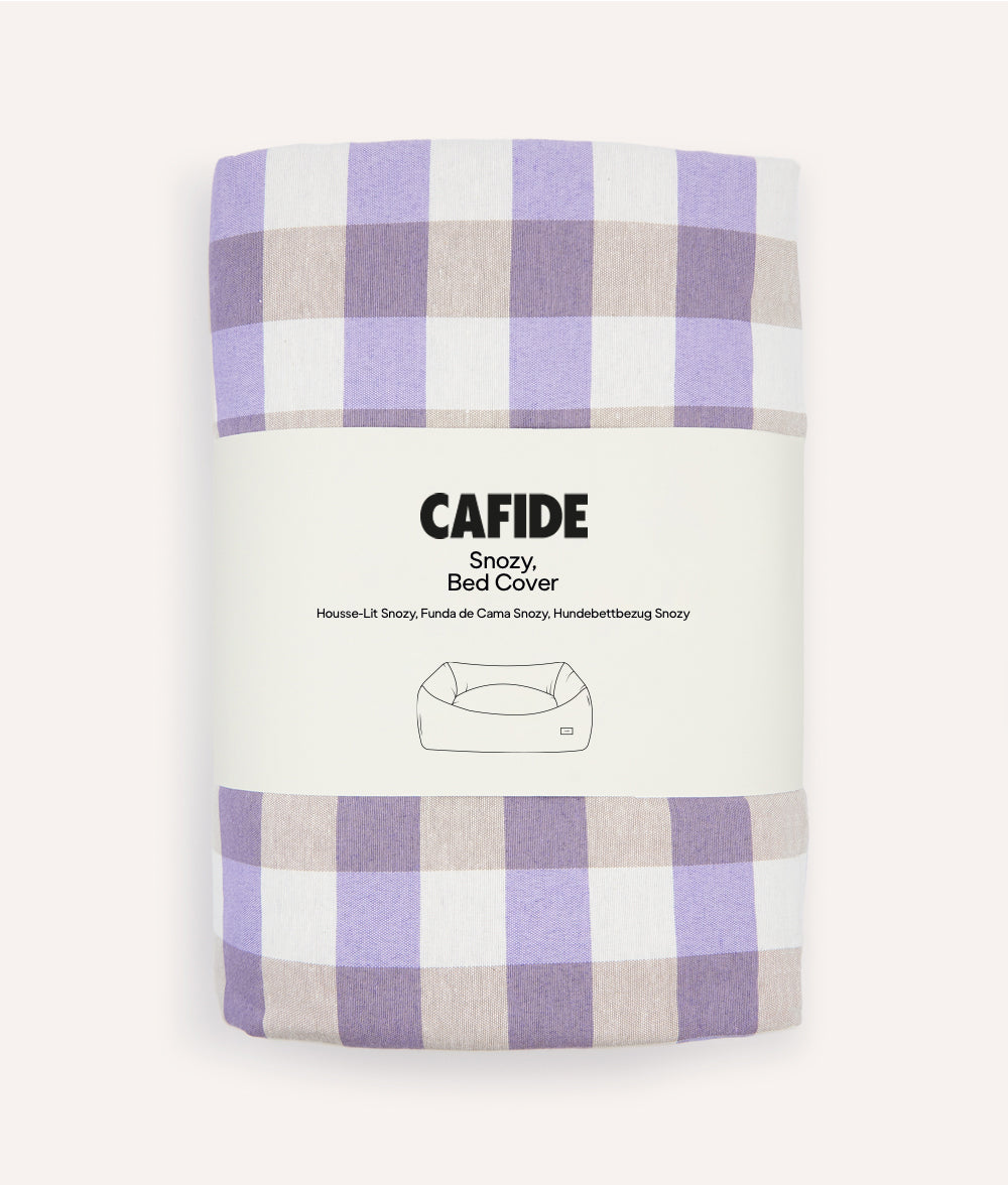 cafide-sleep-snozy-hundebettbezug-vichy-violett-m image 1