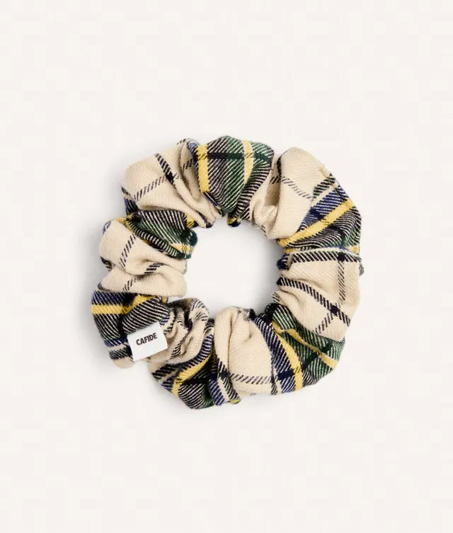 cafide-pets-noa-scrunchie-beige-tartan-haargummi image 1