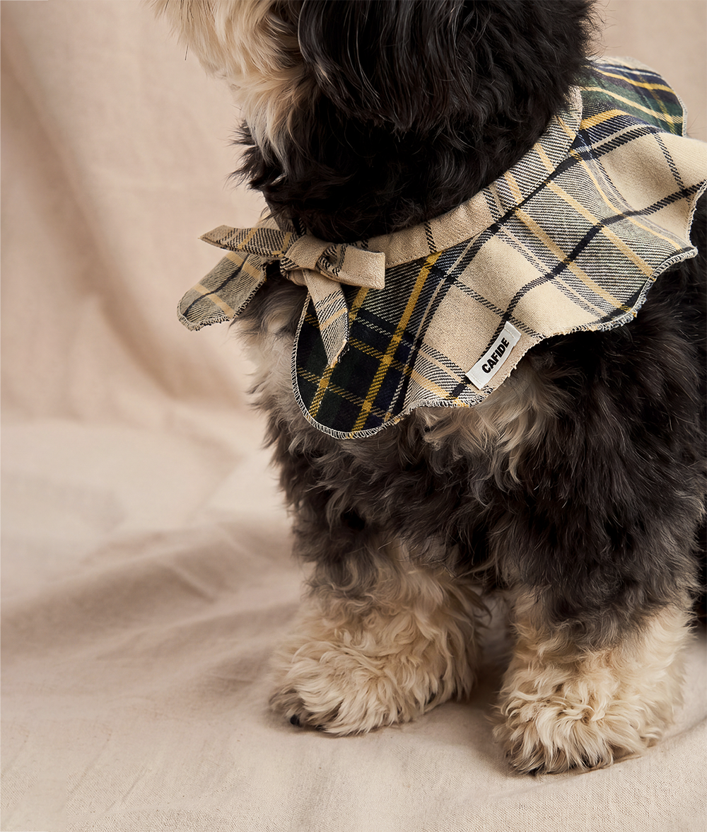 cafide-walk-lola-hundehalstuch-tartan-beige-baumwolle-s image 3