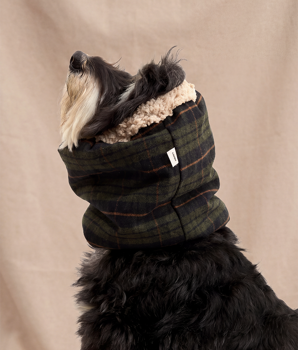 cafide-olga-hundesnood-gr-n-tartan-gr-e-m-baumwolle-sherpa image 3