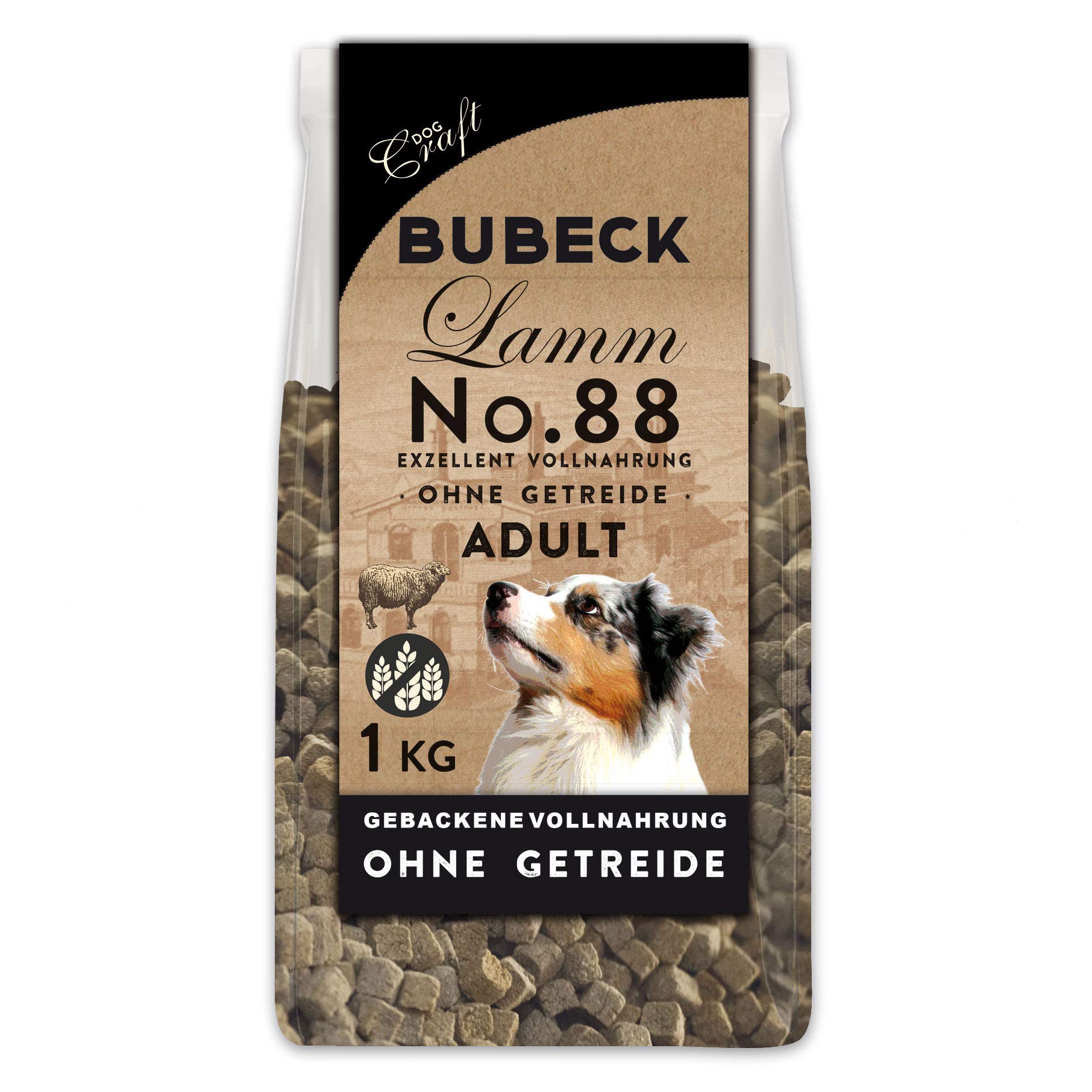 bubeck-trockenfutter-no-88-lamm-hundefutter-getreidefrei-1-kg image 1