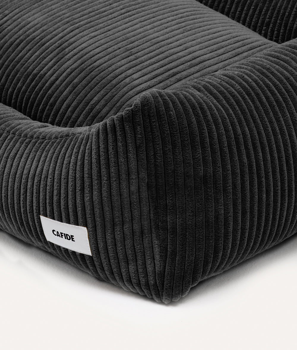 cafide-pets-sleep-snozy-hundebett-cord-schwarz-m-waschbar image 3