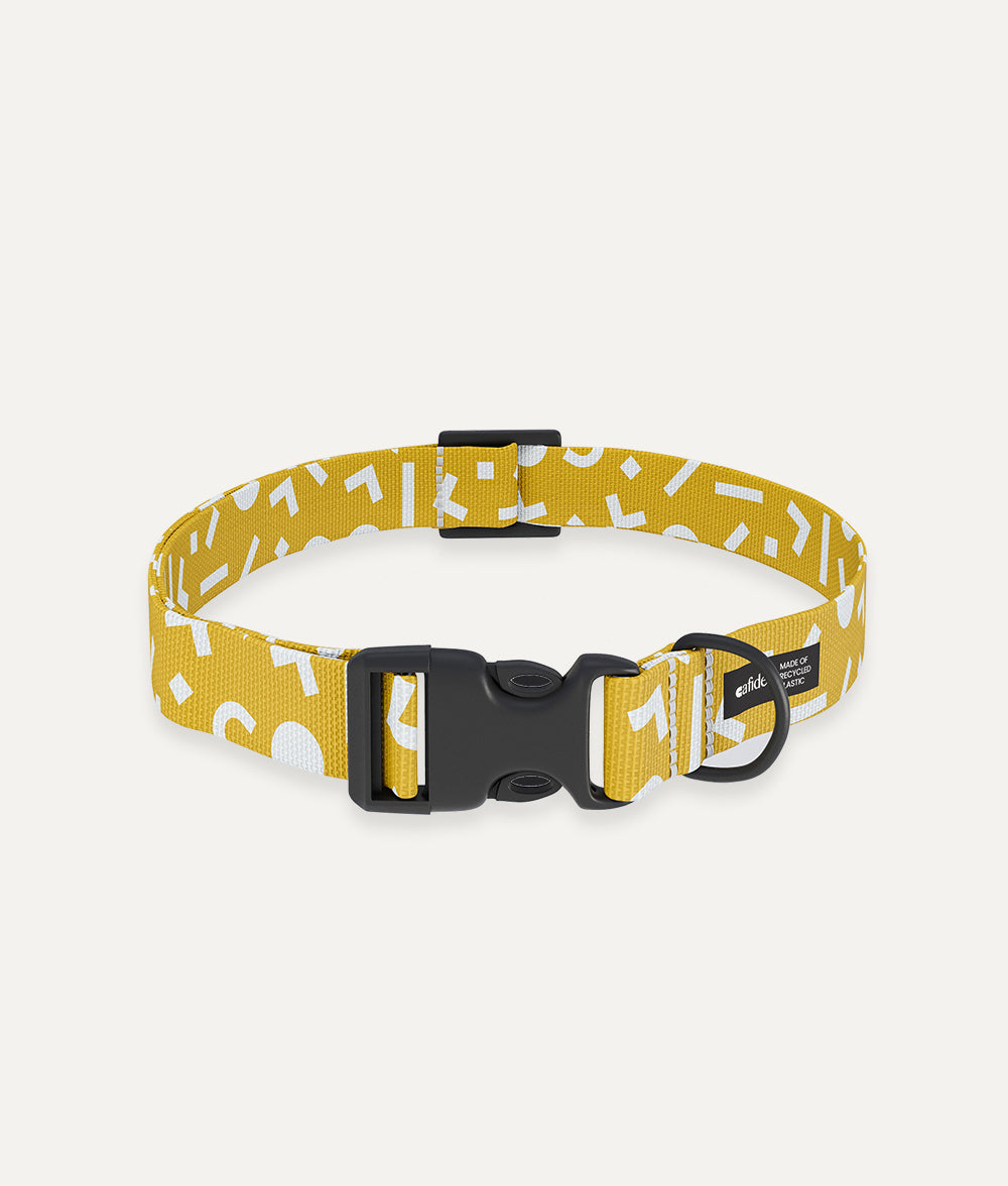cafide-walk-juno-hundehalsband-memphis-senf-gr-m image 1