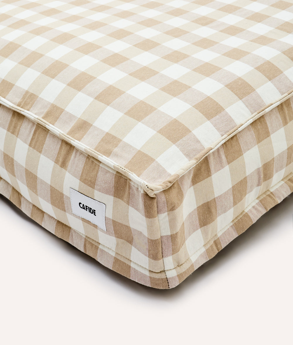 cafide-cuadra-hundebett-beige-vichy-sommer-m image 5