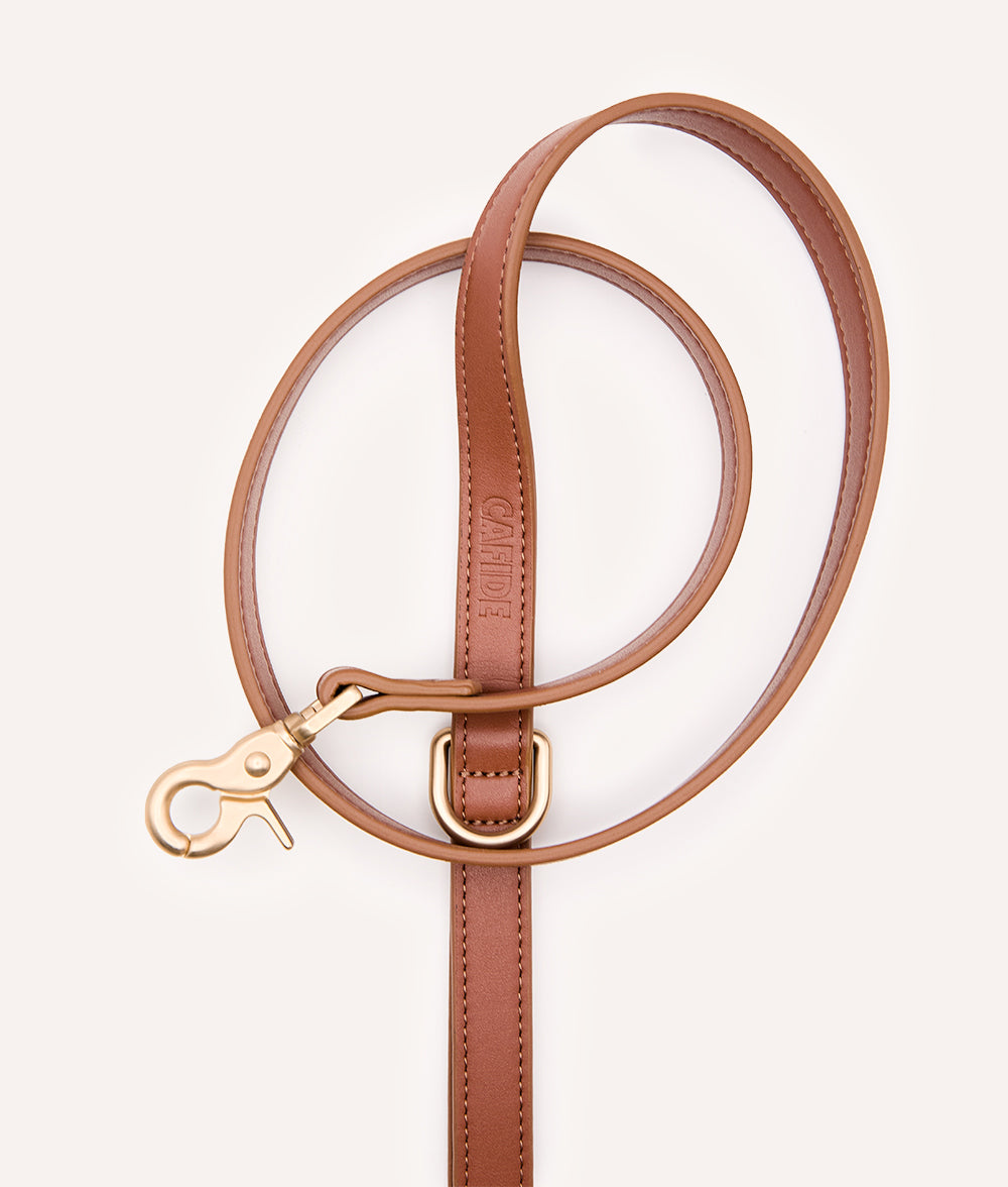 cafide-walk-jala-hundeleine-braun-veganes-leder image 4