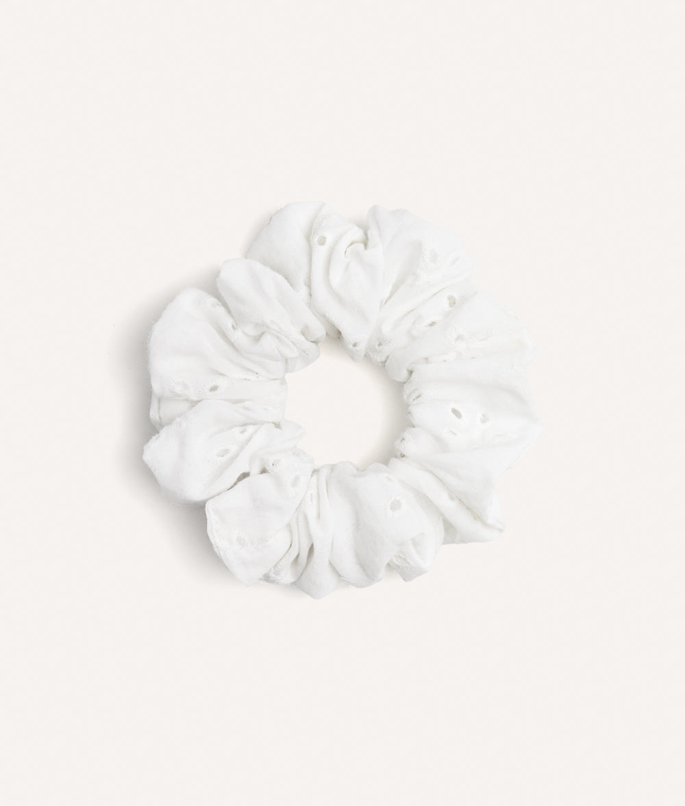 cafide-accessories-noa-scrunchie-coral-check-baumwolle image 1