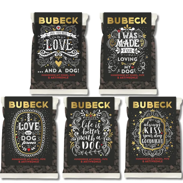 bubeck-hundekekse-pute-aktivkohle-weizenfrei-5x210g image 1