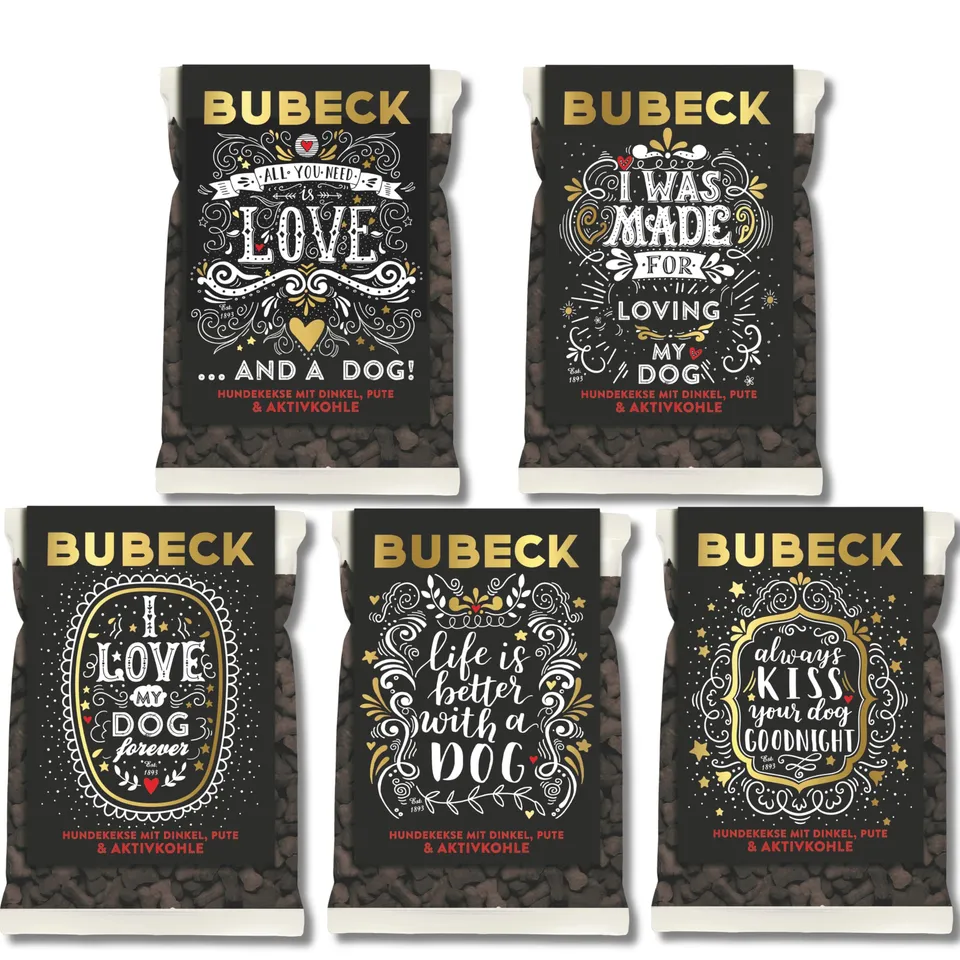 bubeck-hundekekse-pute-aktivkohle-weizenfrei-5x210g image 1