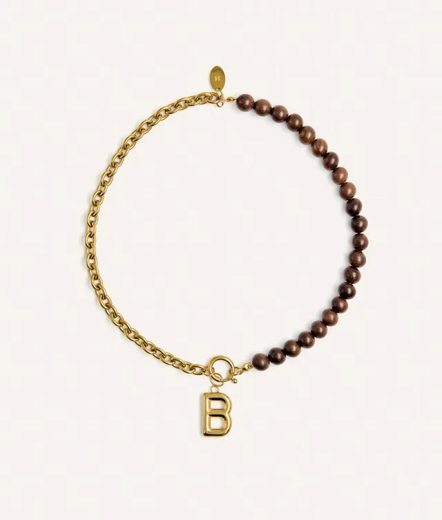 cafide-sira-hundehalsband-gold-holz-buchstabe-gr-e-m-deko image 1