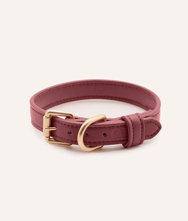 cafide-jala-hundehalsband-bordeaux-m-veganes-leder image 1