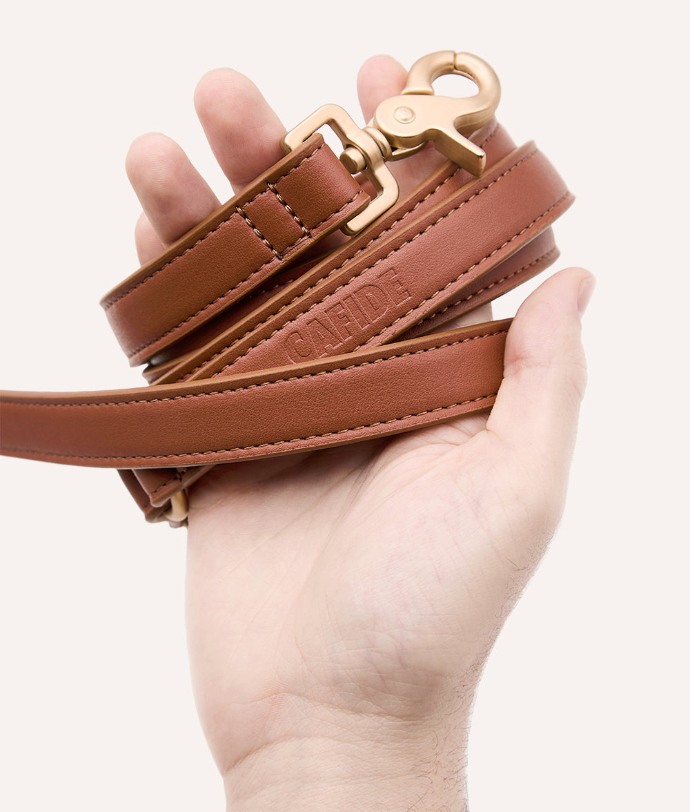cafide-walk-jala-hundeleine-braun-veganes-leder image 6
