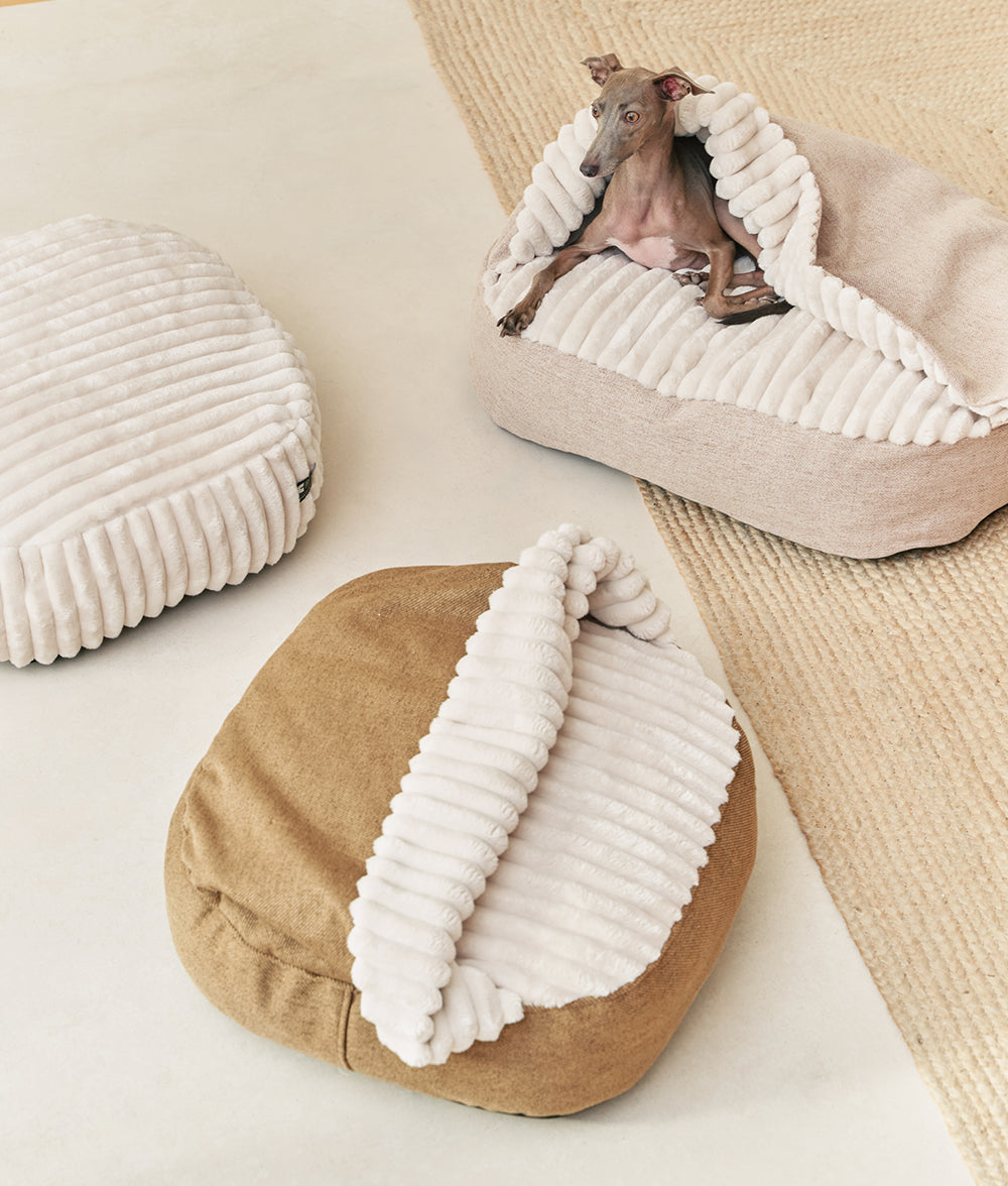 cafide-maso-hundebett-wei-cord-waschbar-m image 2