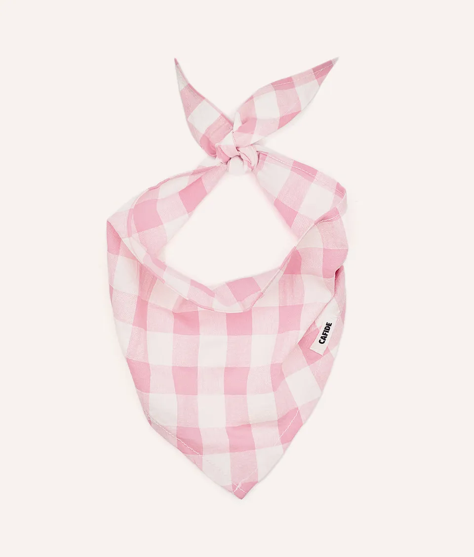 cafide-pets-accessories-nata-hundehalstuch-vichy-rosa-baumwolle image 1