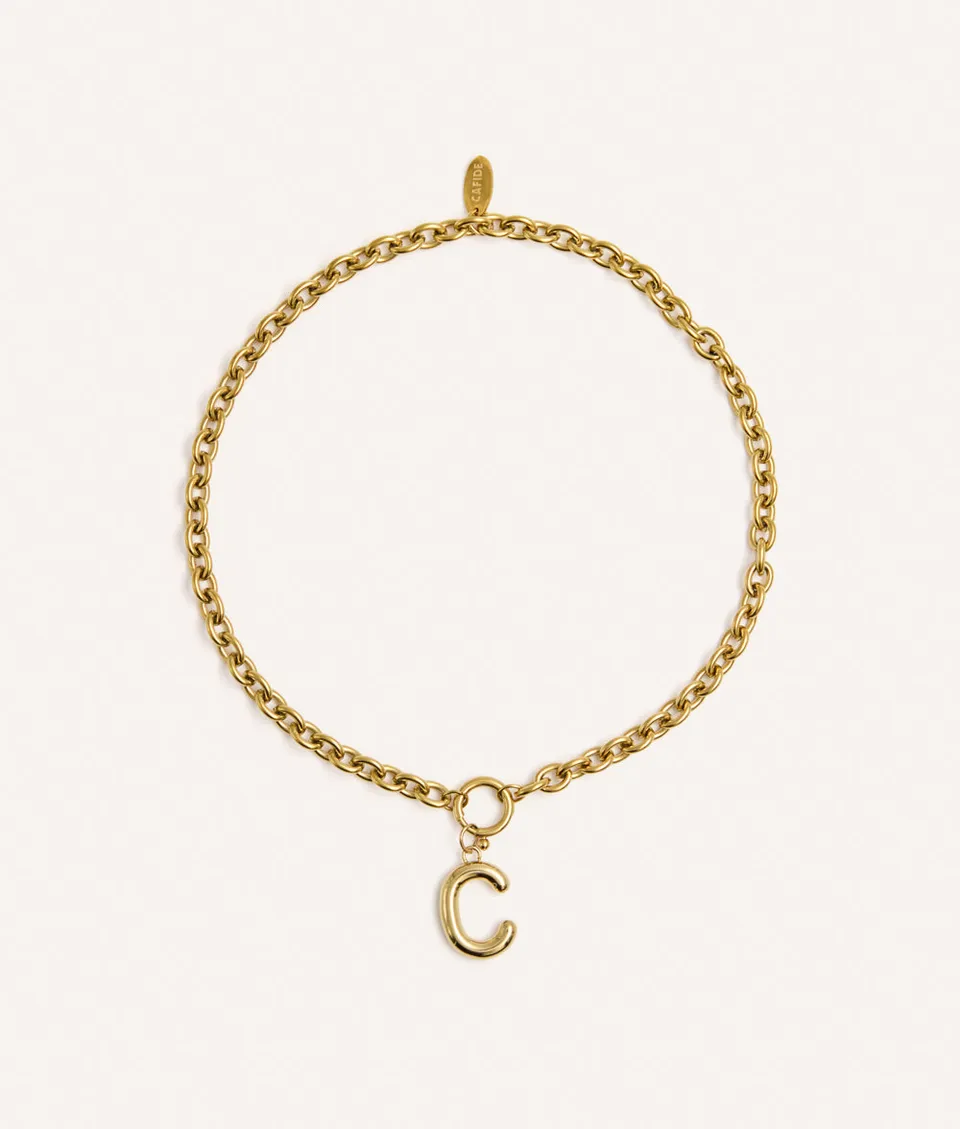 cafide-sira-hundehalsband-gold-m-buchstabe-b-deko image 1