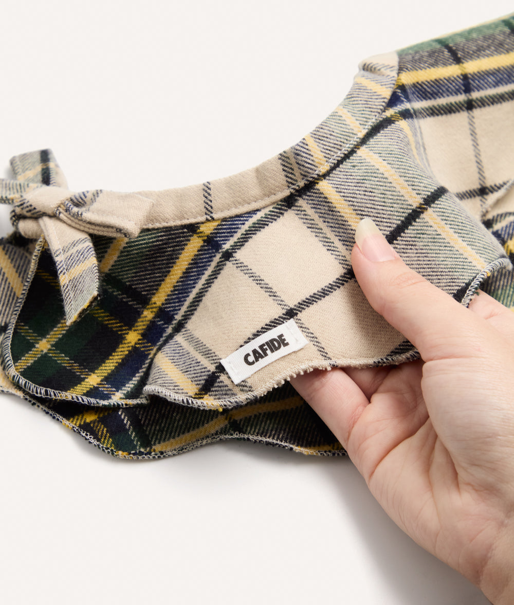 cafide-walk-lola-hundehalstuch-tartan-beige-baumwolle-s image 4