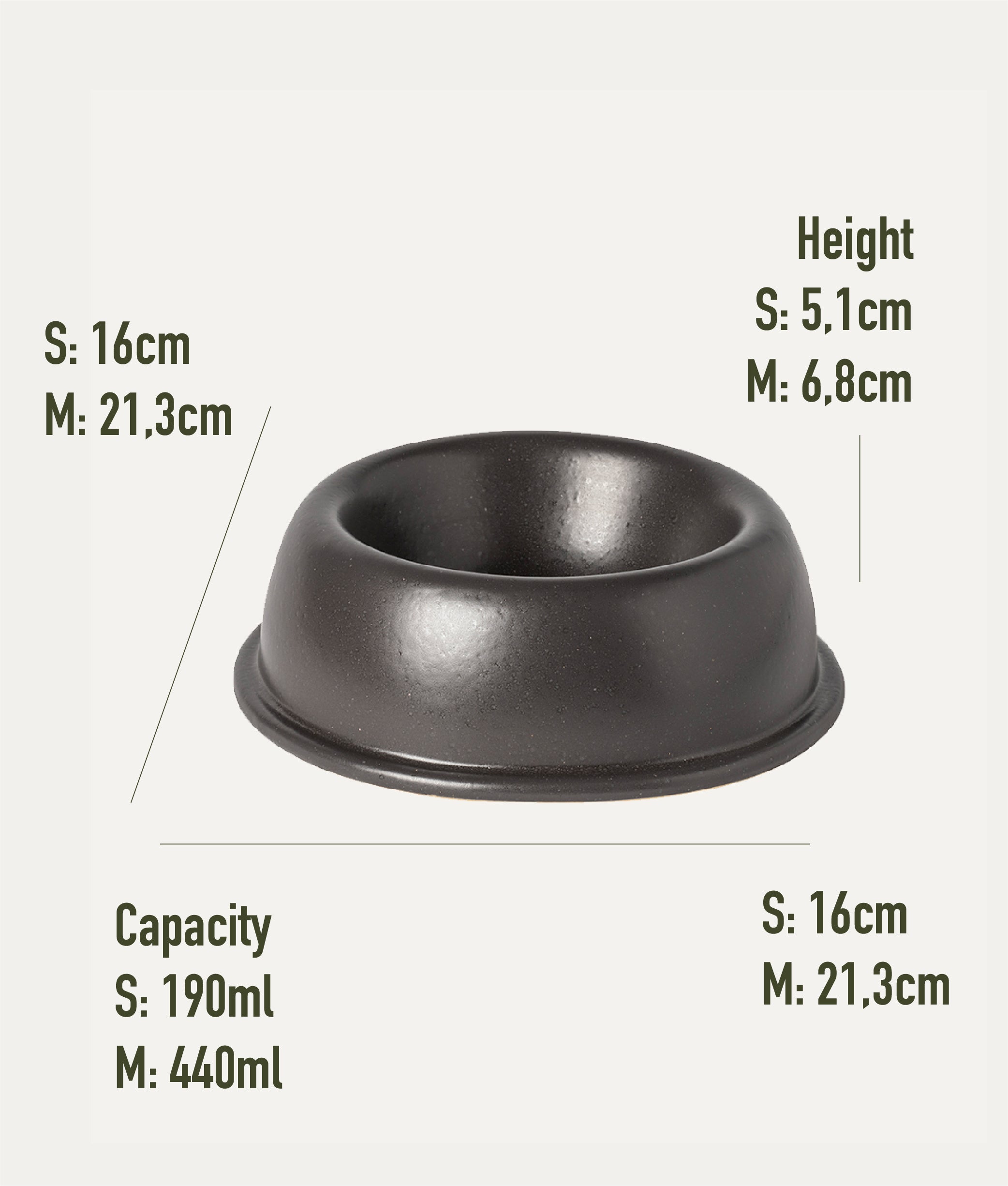cafide-pets-bole-hundenapf-keramik-anthrazit-440-ml image 4