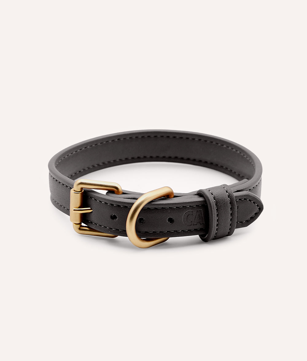 cafide-walk-jala-halsband-hund-schwarz-veganes-leder-gr-s image 1