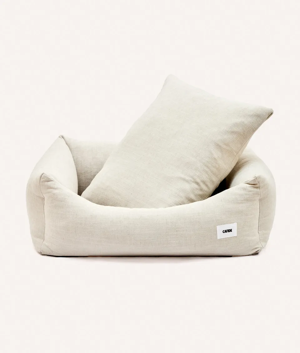 cafide-pets-snozy-hundebett-leinen-atmungsaktiv-s-m-l-waschbar image 1