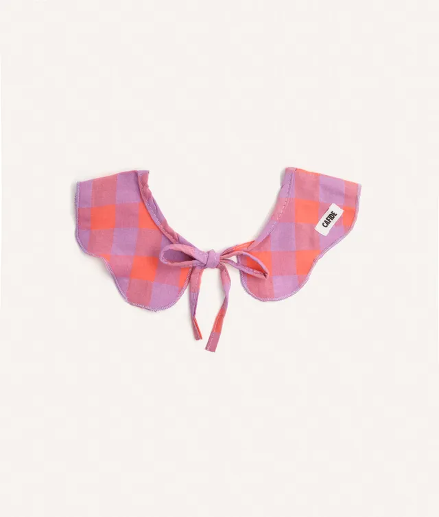 cafide-pets-lola-hundehalstuch-violett-karo-m-baumwolle image 1