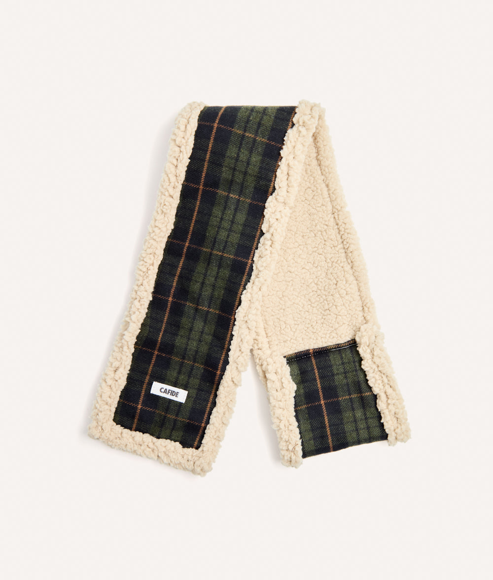 cafide-pets-accessories-mica-hundeschal-tartan-gr-n-w-rmend image 4