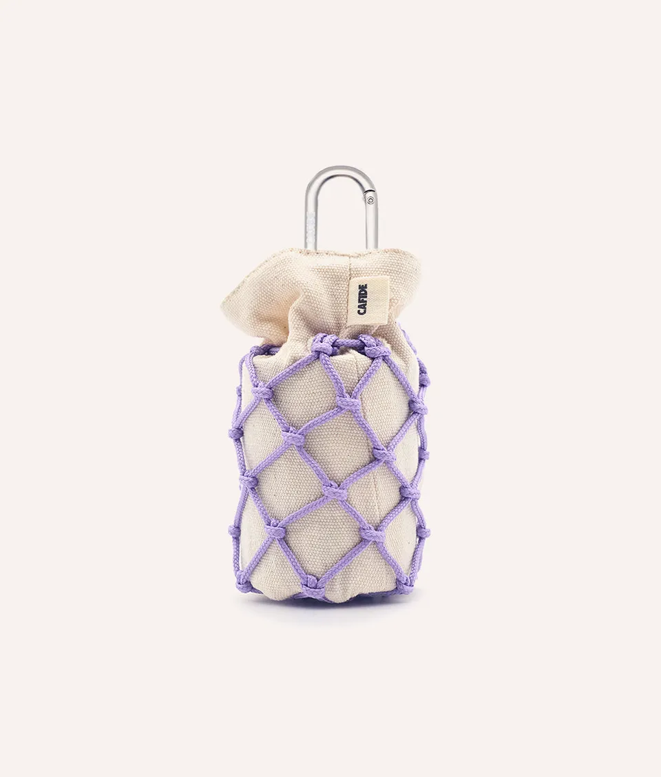 cafide-walk-ona-kotbeutelspender-violett-baumwolle image 1