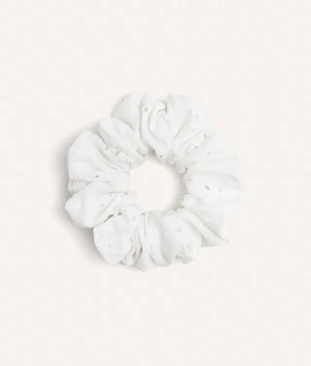 cafide-accessories-noa-scrunchie-coral-check-baumwolle image 1
