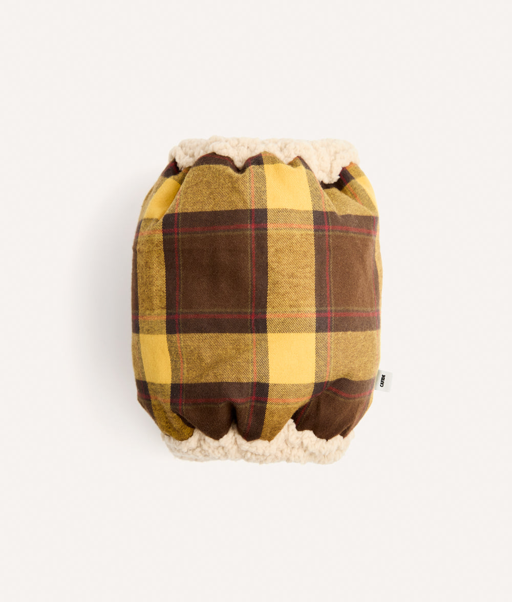 cafide-accessories-olga-hundesnood-m-senf-karo-baumwolle image 1