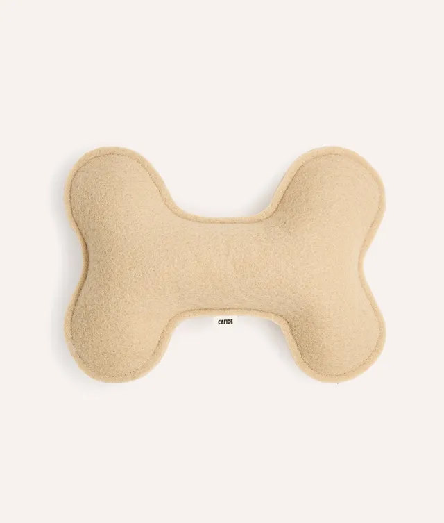 cafide-play-hundespielzeug-beige-knochen-recycelt image 1