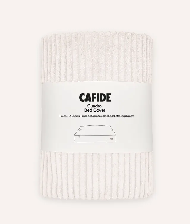 cafide-sleep-cuadra-hundebett-bezug-weiss-cord-m image 1