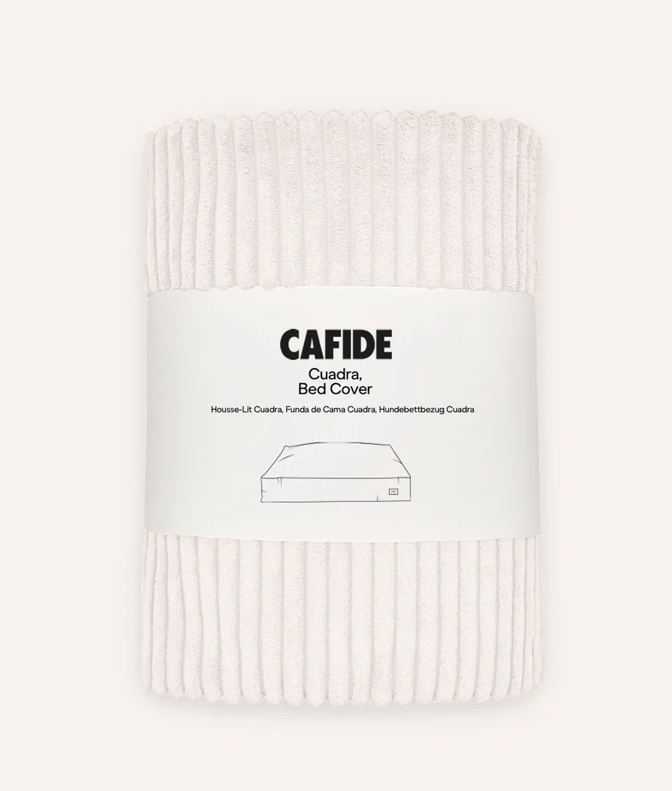cafide-sleep-cuadra-hundebett-bezug-weiss-cord-m image 1