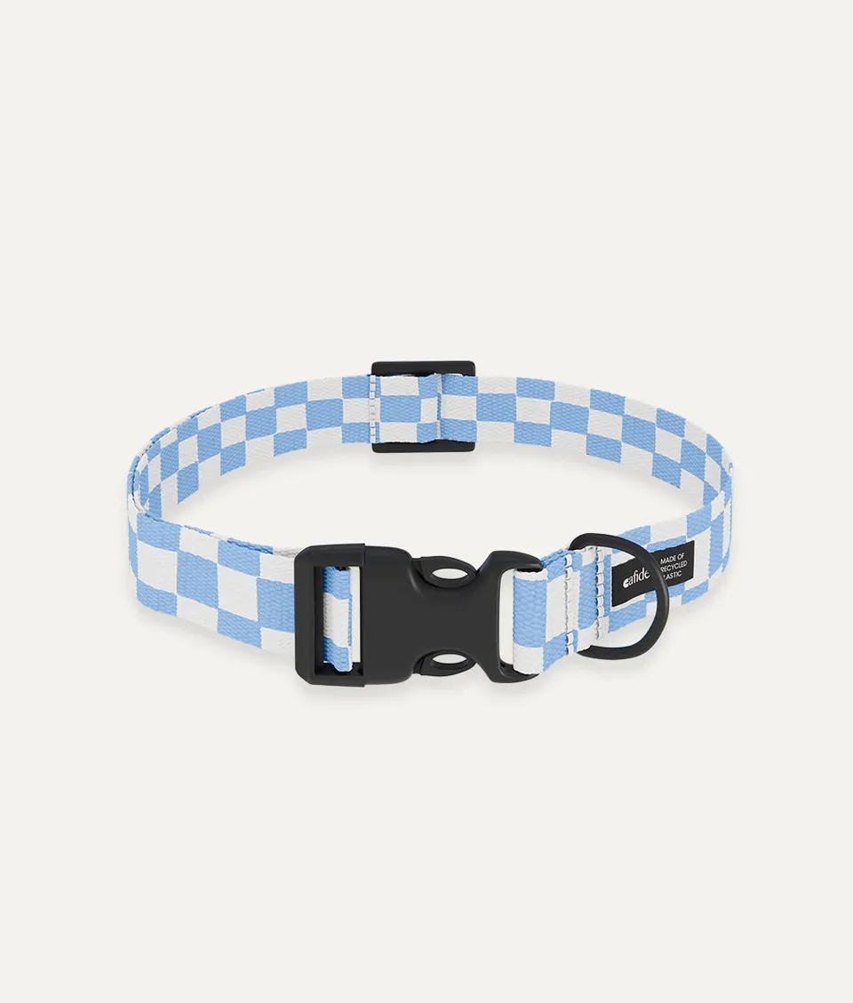 cafide-pets-walk-juno-hundehalsband-vichy-blau-gr-m image 1
