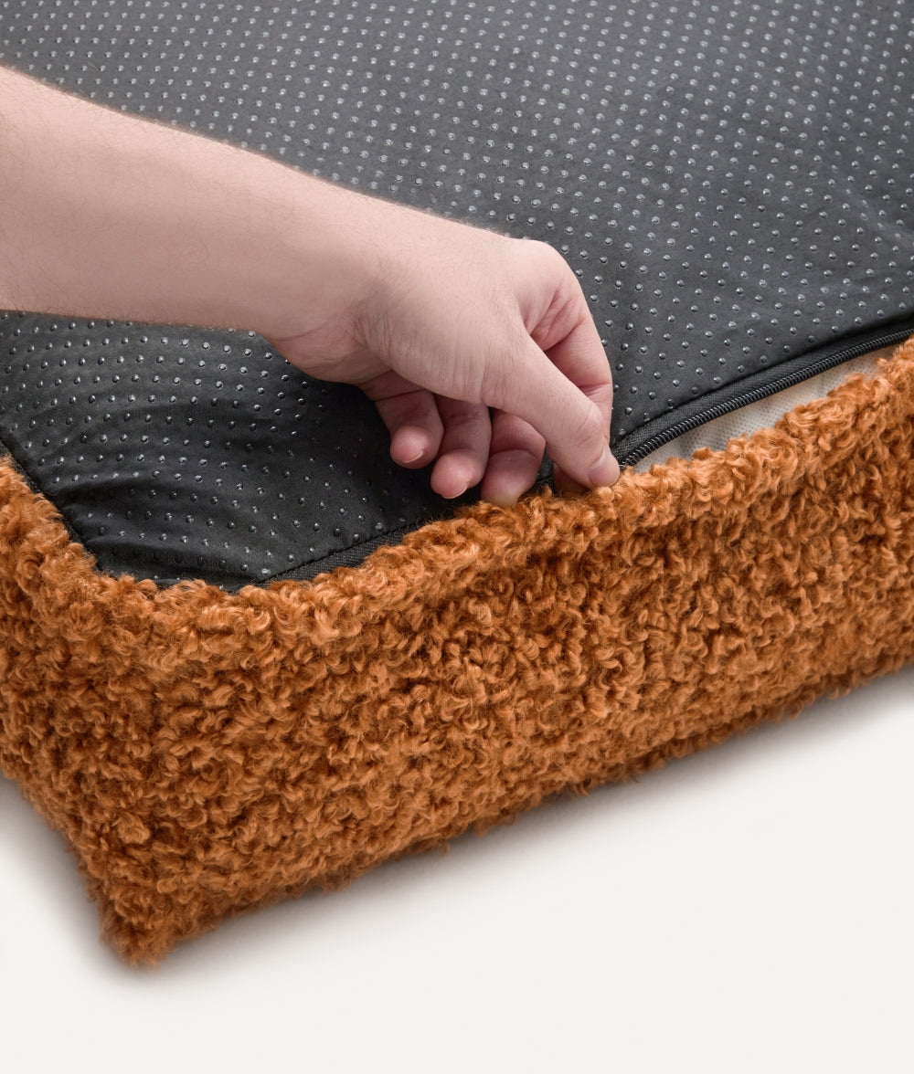 cafide-pets-cuadra-hundebettbezug-senf-fleece-m-waschbar image 2
