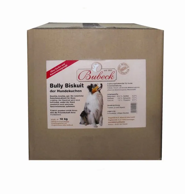 bubeck-hundekuchen-bully-biskuit-hundekekse-10kg-steinofen image 1