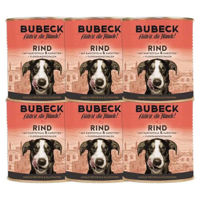 bubeck-nassfutter-rind-800g-getreidefrei-single-protein image 1