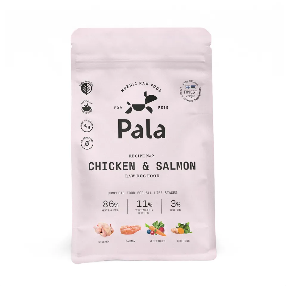 pala-recipe-2-chicken-salmon-hundefutter-huhn-lachs-100g image 1