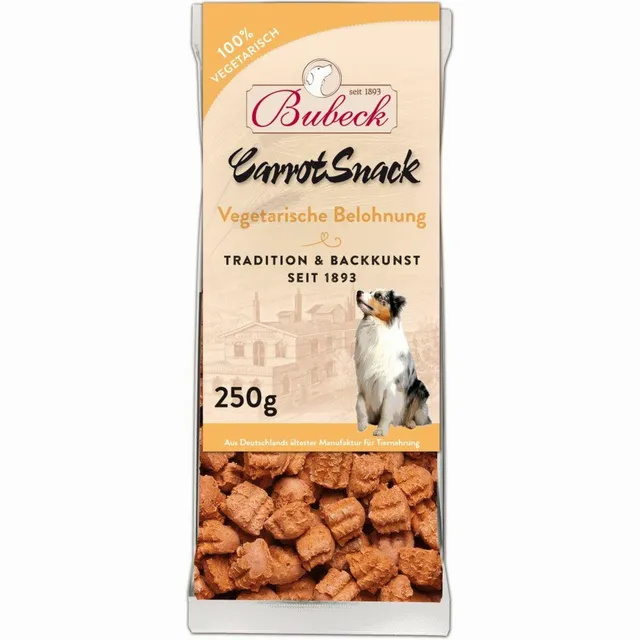 bubeck-hundekuchen-karotte-vegetarisch-hundekekse-250g-zuckerfrei image 1