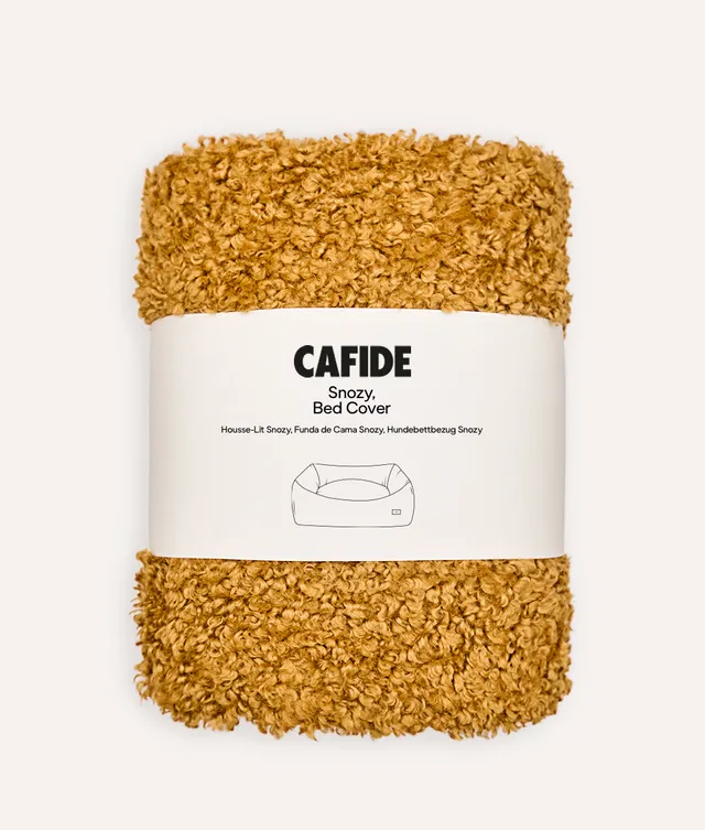 cafide-pets-snozy-fleece-bezug-senf-s-hundebettbezug image 1