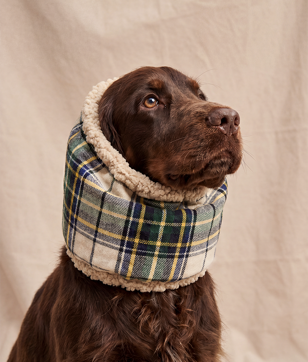 cafide-accessories-olga-snood-hund-tartan-beige-sherpa-gr-m image 2