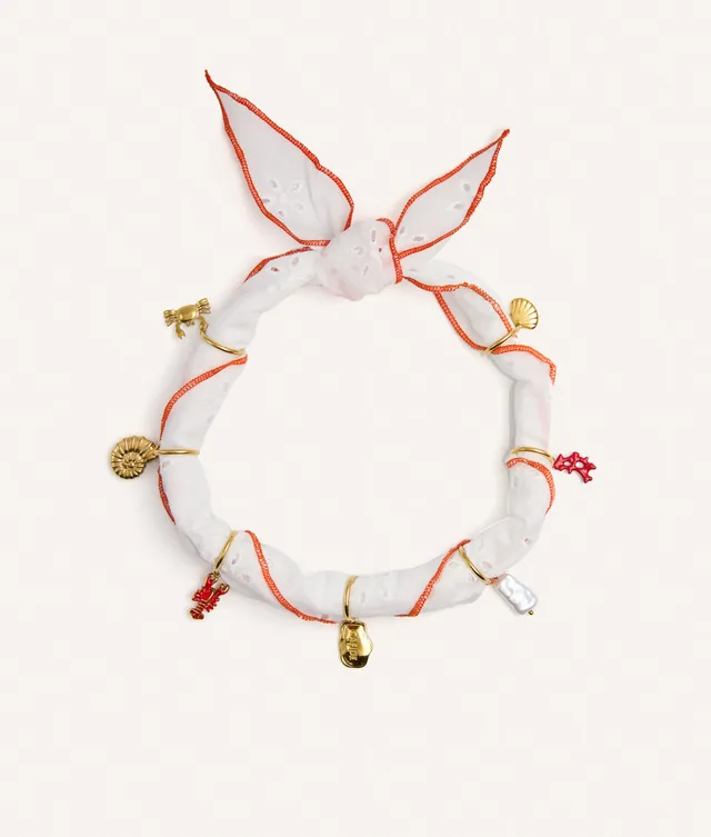 cafide-pets-sira-hundebandana-koralle-charms-baumwolle image 1