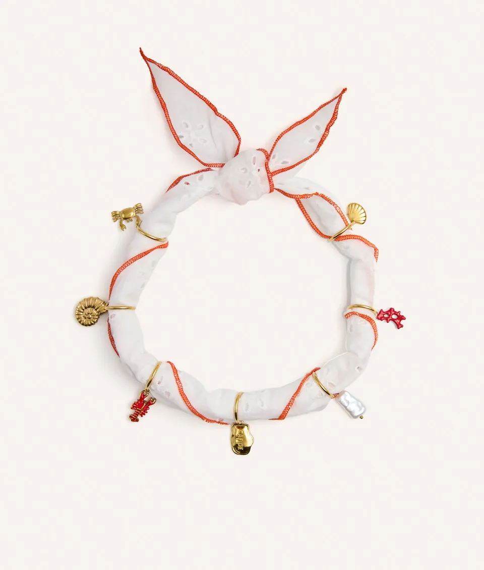 cafide-pets-sira-hundebandana-koralle-charms-baumwolle image 1