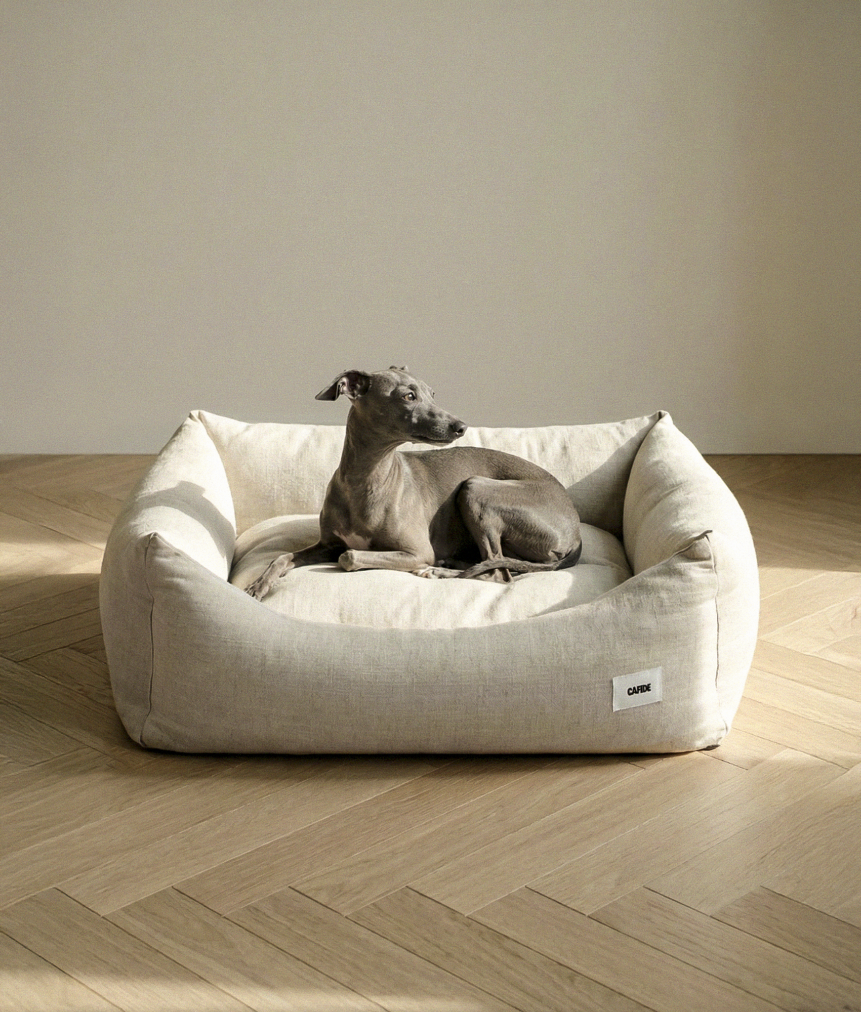 cafide-pets-snozy-hundebett-leinen-atmungsaktiv-s-m-l-waschbar image 2